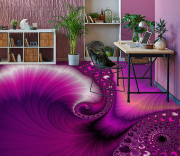 3D Fuchsia Pattern Thread 102148 Andrea Haase Floor Mural