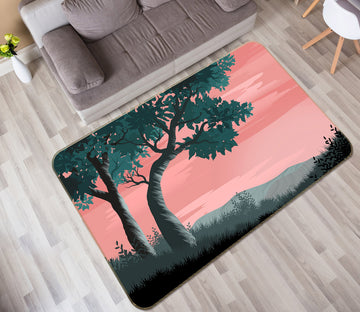 3D Trees 36171 Non Slip Rug Mat