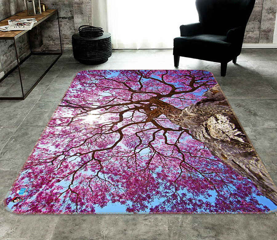 3D Cherry Tree 66049 Non Slip Rug Mat