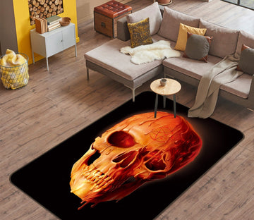 3D Wax Skull 1085 Vincent Hie Rug Non Slip Rug Mat Mat AJ Creativity Home 