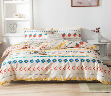 3D Flower Pattern Totem 30042 Bed Pillowcases Quilt