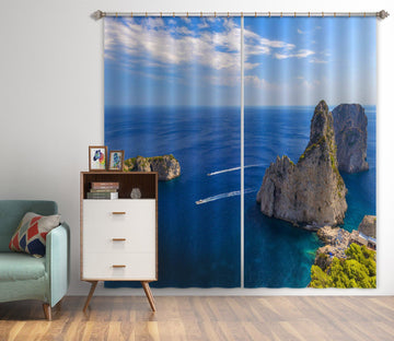 3D Beautiful Scene 052 Marco Carmassi Curtain Curtains Drapes Curtains AJ Creativity Home 