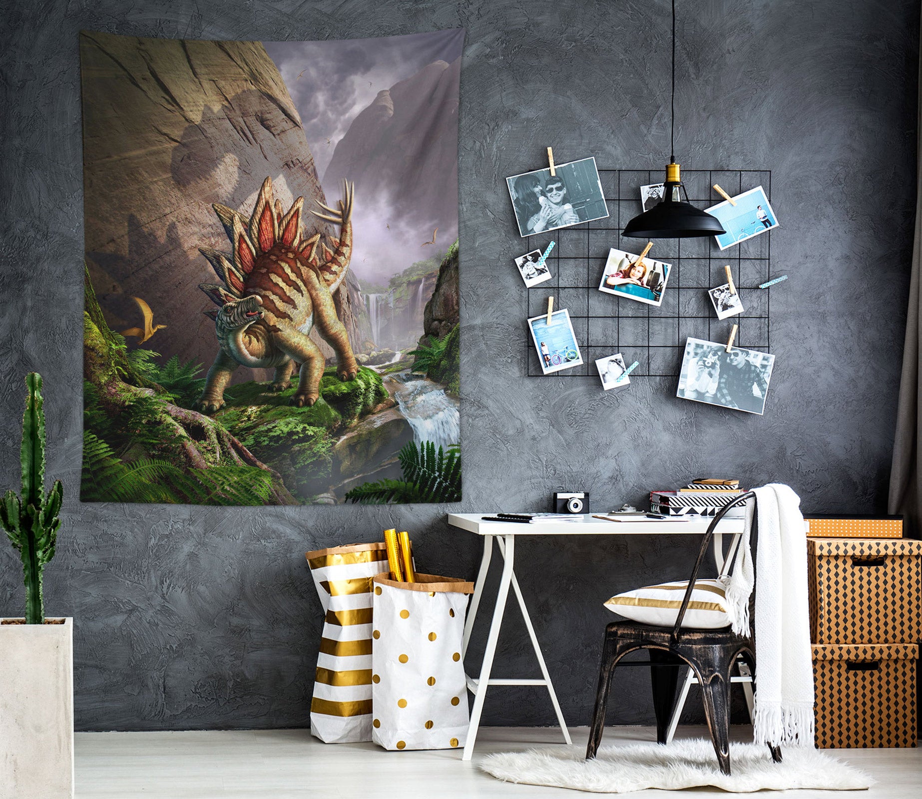 3D Dinosaur 111140 Jerry LoFaro Tapestry Hanging Cloth Hang