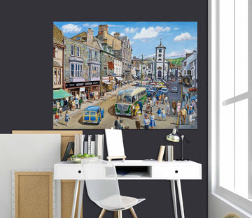 3D Lively Street 043 Trevor Mitchell Wall Sticker Wallpaper AJ Wallpaper 2 