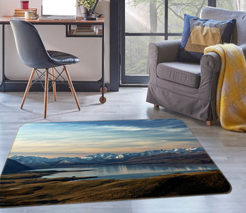 3D Mountain Lake 35178 Non Slip Rug Mat