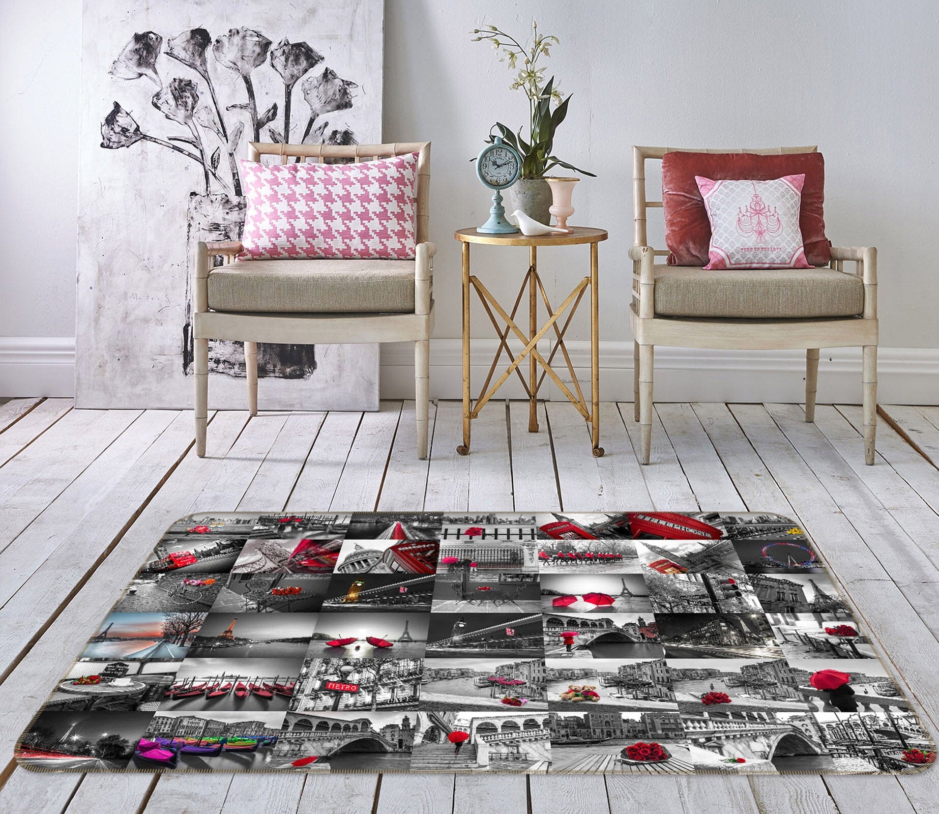 3D Modern City 3001 Assaf Frank Rug Non Slip Rug Mat Mat AJ Creativity Home 