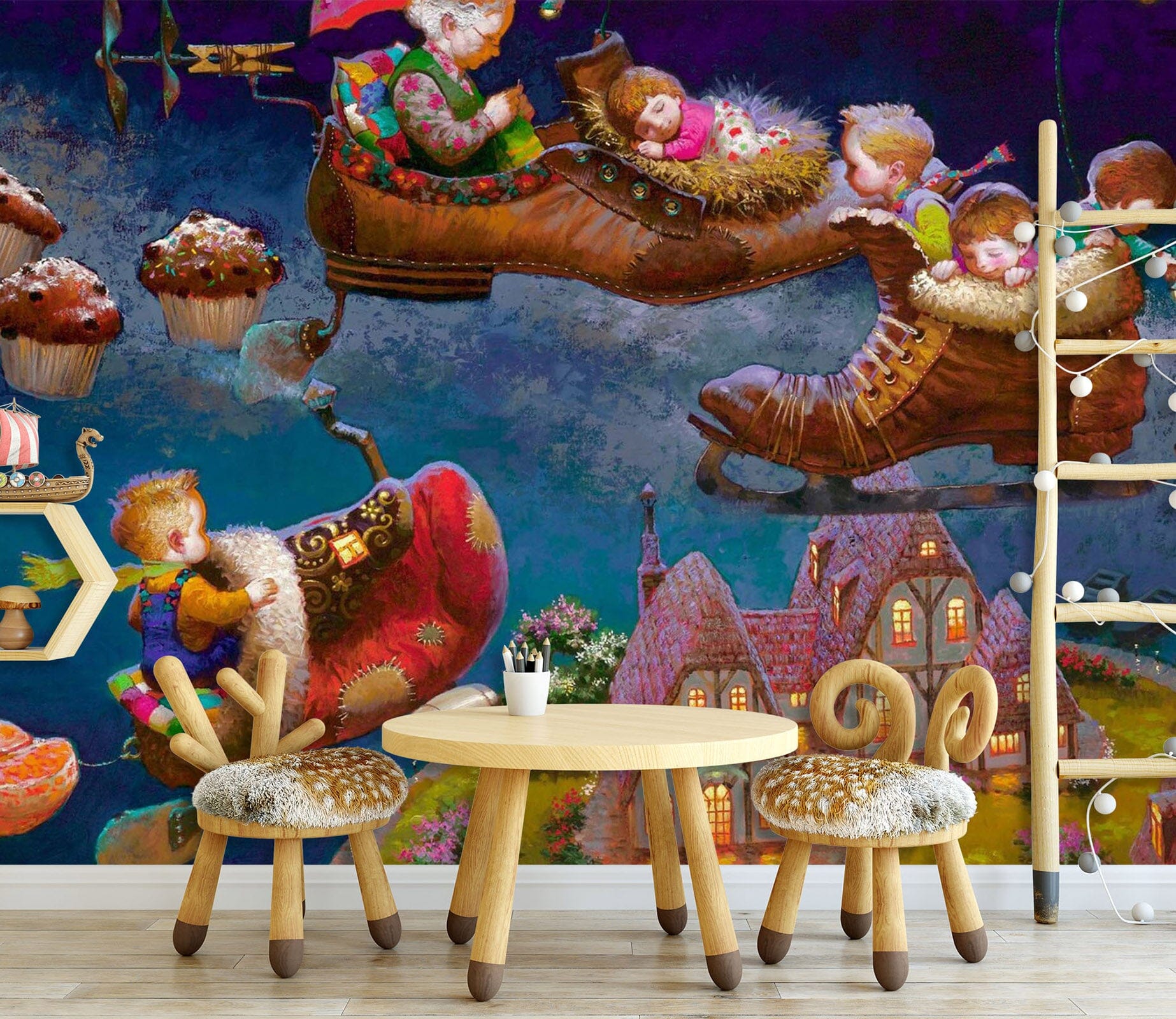 3D Shoe Bed 1671 Wall Murals Wallpaper AJ Wallpaper 2 