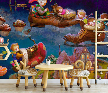 3D Shoe Bed 1671 Wall Murals Wallpaper AJ Wallpaper 2 