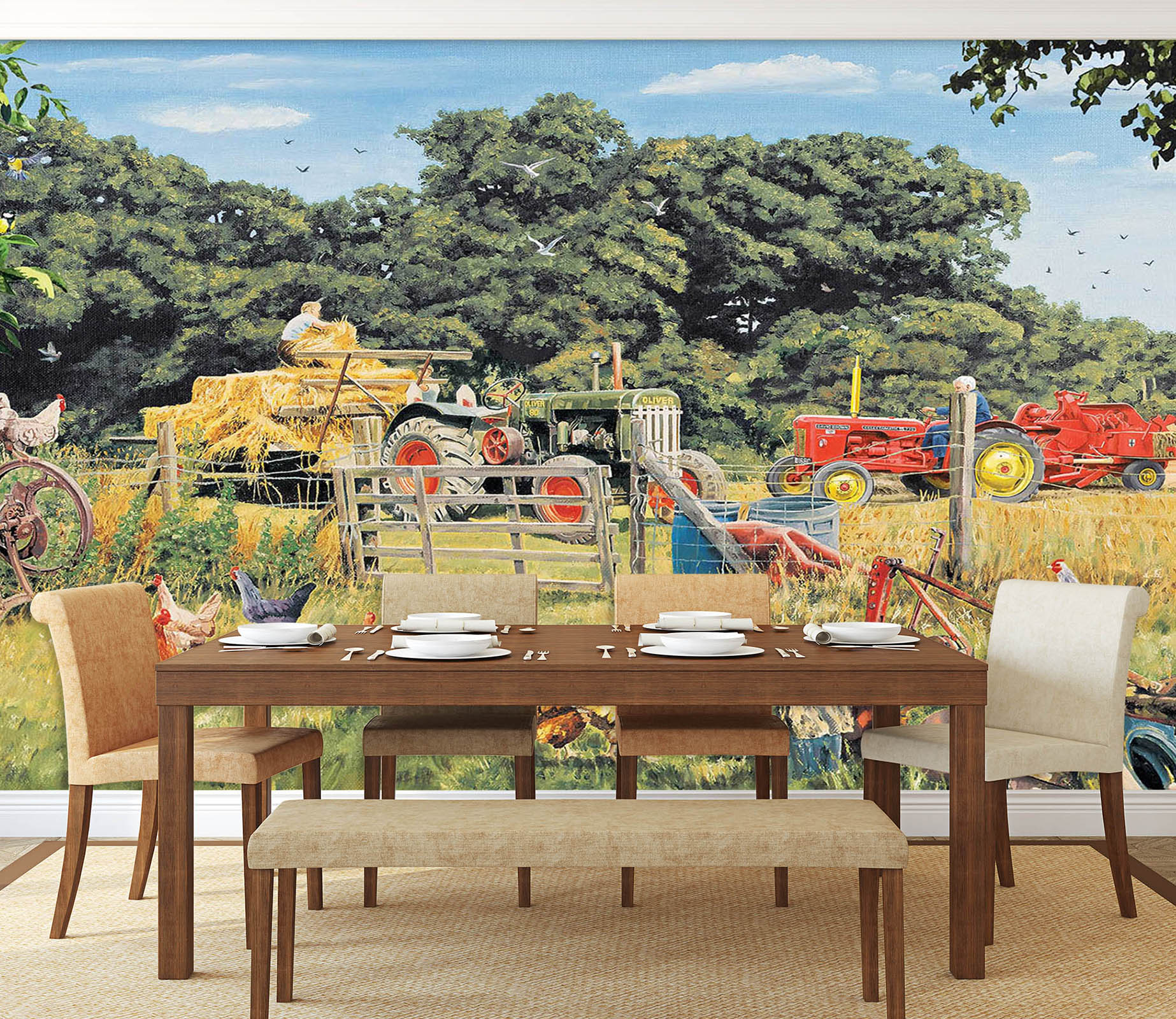 3D Big Farm Tree 8924 Trevor Mitchell Wall Mural Wall Murals