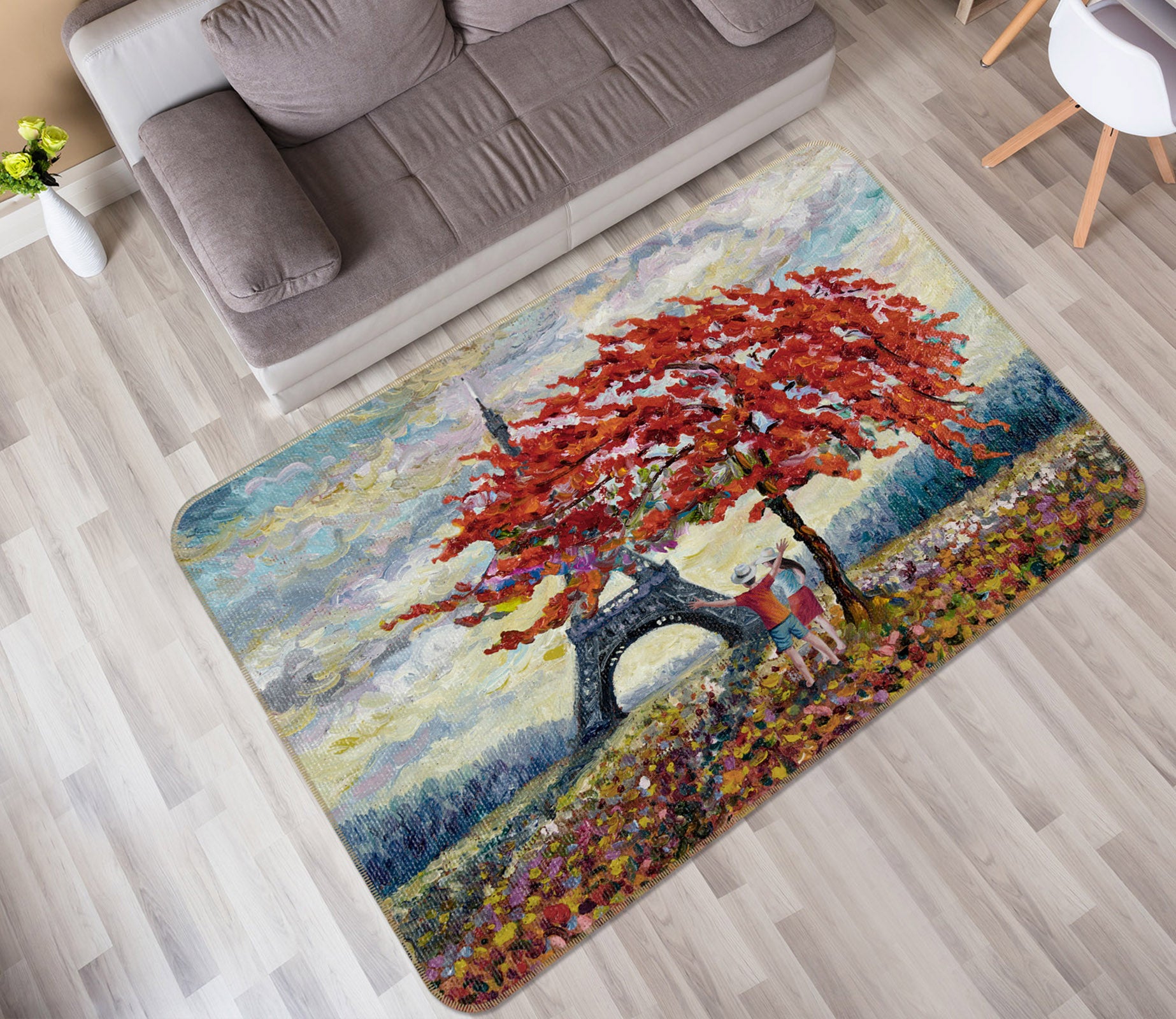3D Tree Tower 30157 Non Slip Rug Mat