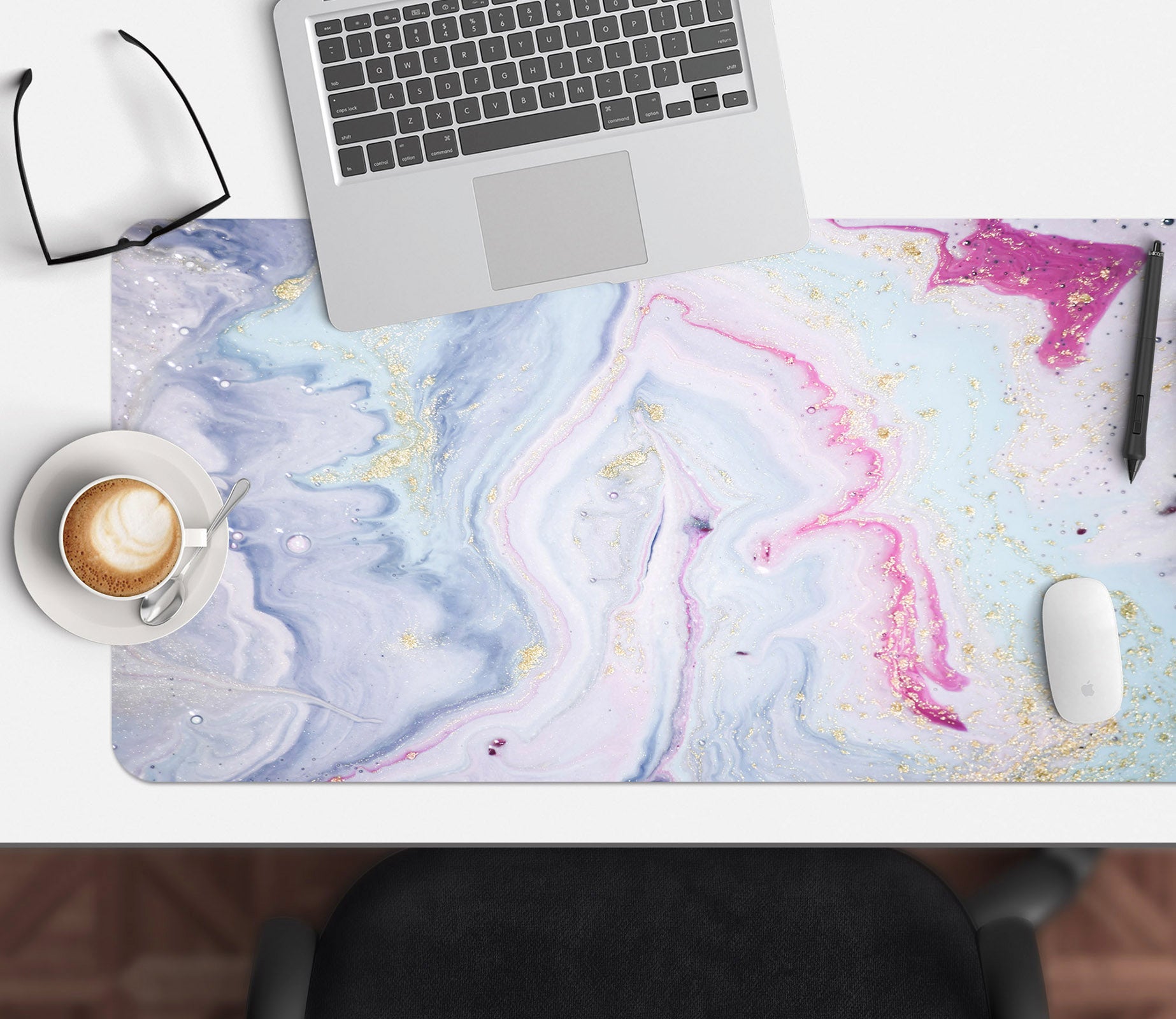 3D Pink Texture 18034 Desk Mat
