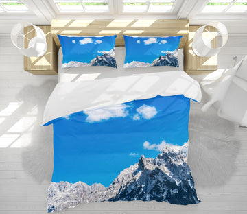 3D Snow Mountain 60091 Bed Pillowcases Quilt