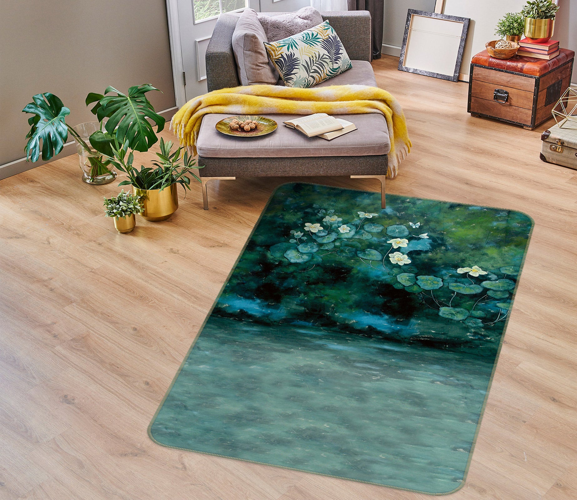 3D Foliage 76064 Non Slip Rug Mat