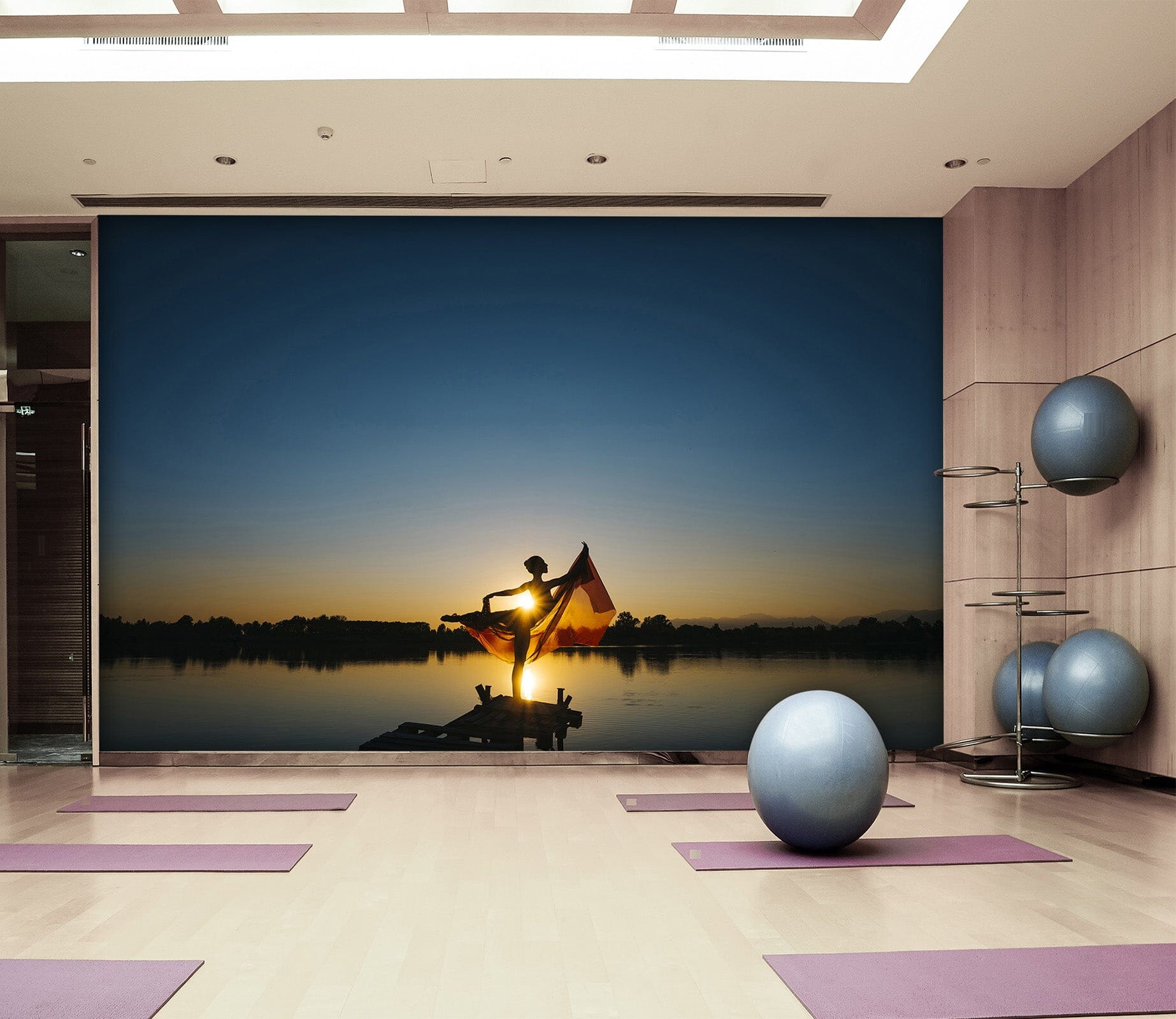 3D Sunset Dance 201 Wall Murals Wallpaper AJ Wallpaper 2 