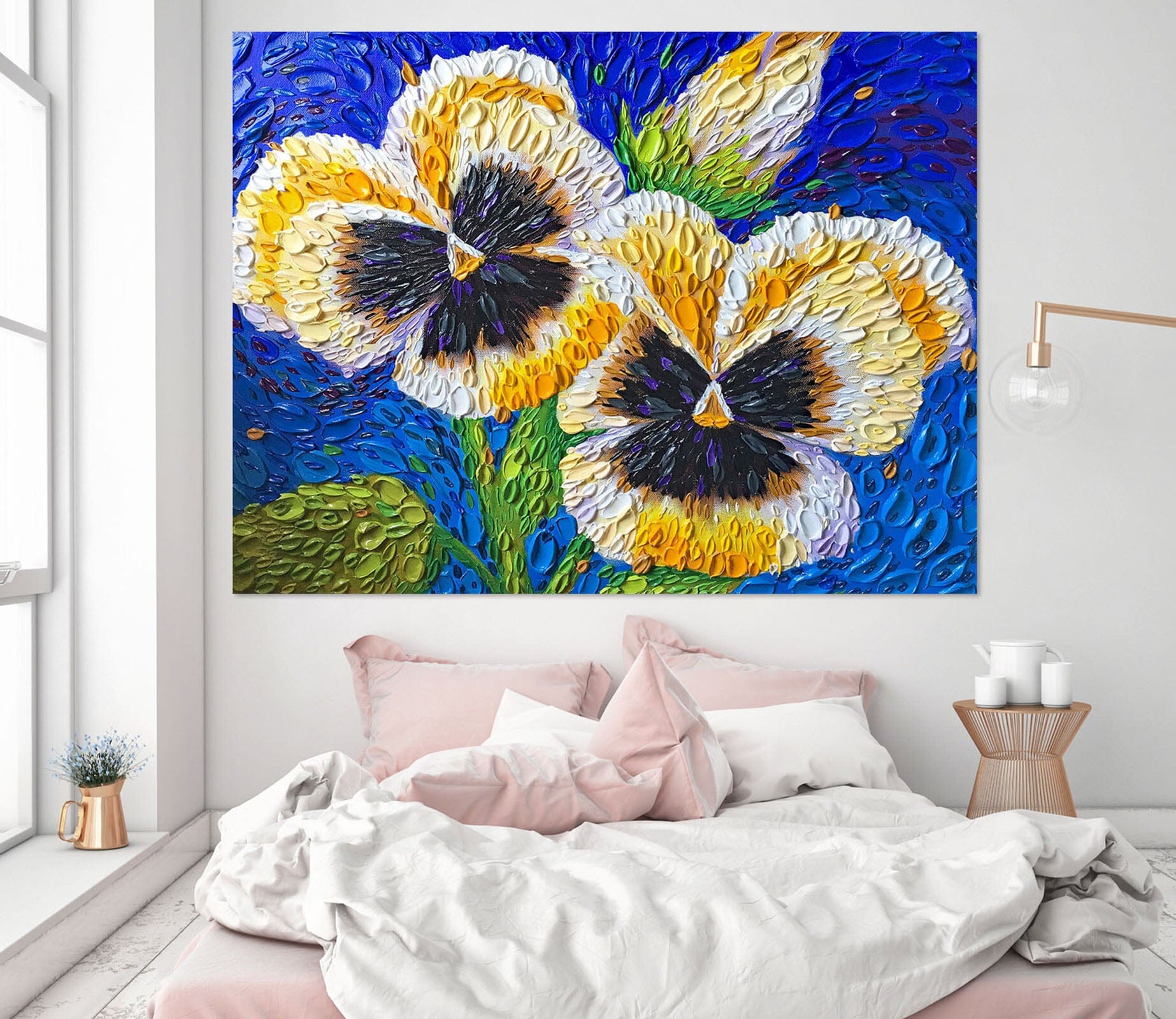 3D Pansy 034 Dena Tollefson Wall Sticker Wallpaper AJ Wallpaper 2 