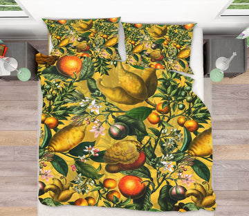 3D Orange Tree Flowers 183 Uta Naumann Bedding Bed Pillowcases Quilt Quiet Covers AJ Creativity Home 