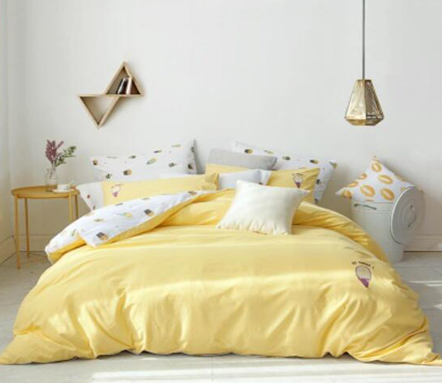 3D Yellow 20266 Bed Pillowcases Quilt