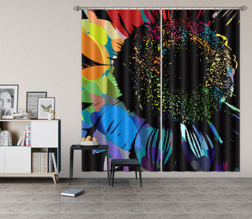 3D Colored Petals 19177 Shandra Smith Curtain Curtains Drapes