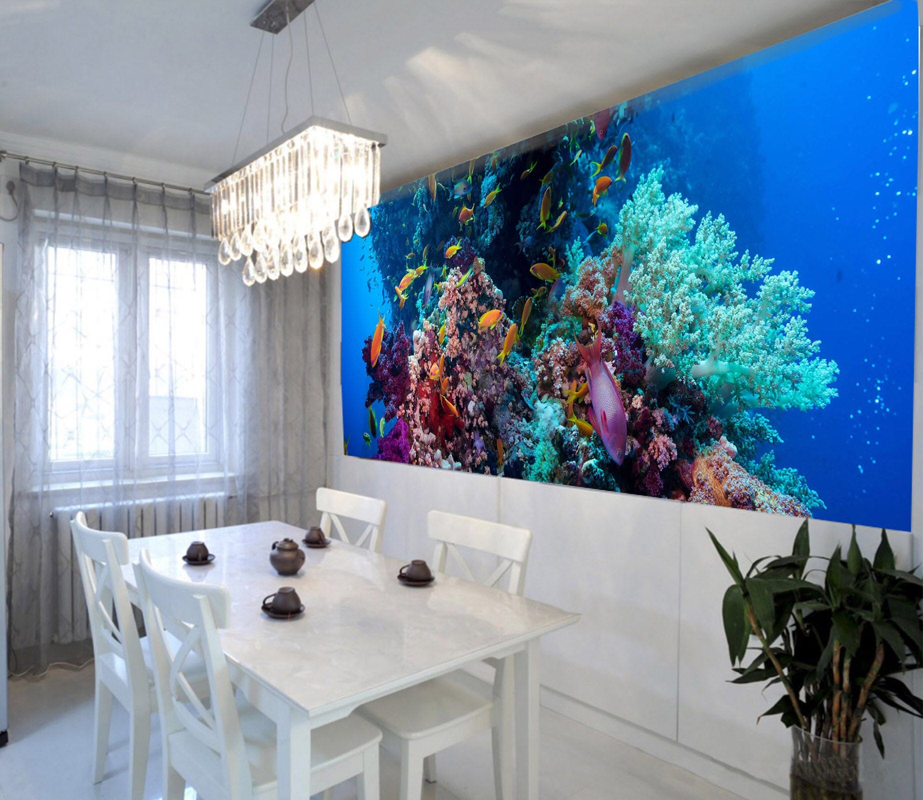 3D Yellow Fish 243 Wall Murals Wallpaper AJ Wallpaper 2 