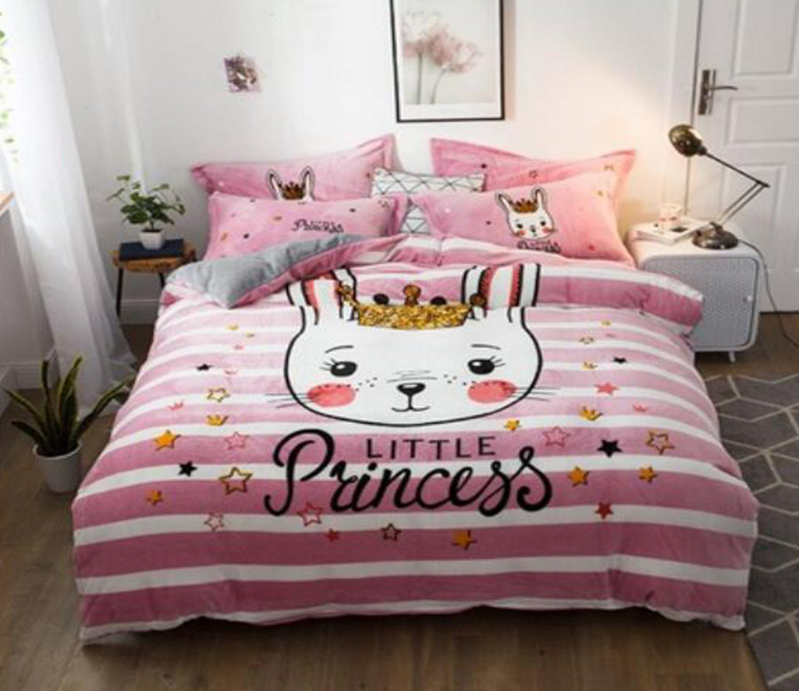 3D Rabbit 18026 Bed Pillowcases Quilt