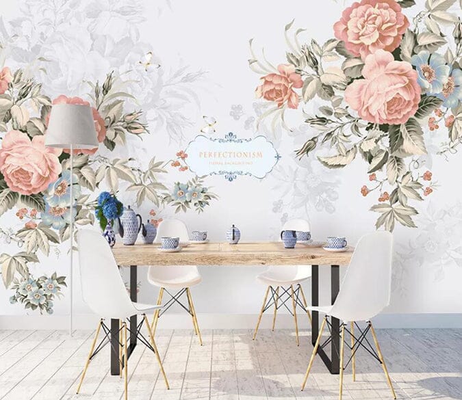 3D Pink Flowers 2175 Wall Murals Wallpaper AJ Wallpaper 2 
