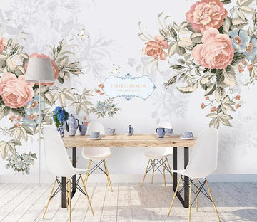 3D Pink Flowers 2175 Wall Murals Wallpaper AJ Wallpaper 2 
