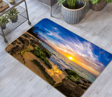3D Seaside Stones 65082 Non Slip Rug Mat