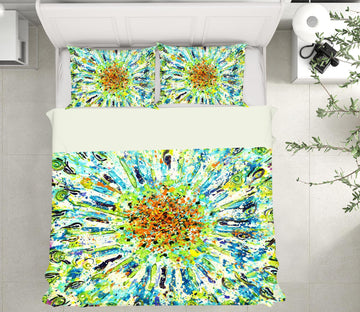 3D Green Yellow Pattern 12121 Bed Pillowcases Quilt