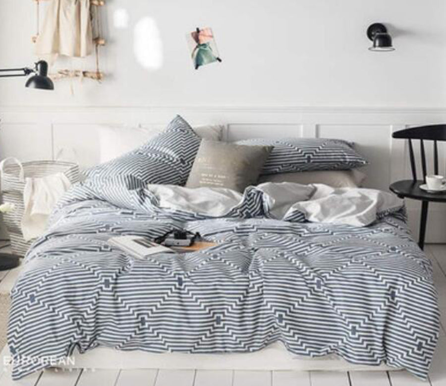 3D Striped Rhombus 16034 Bed Pillowcases Quilt