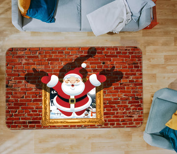 3D Santa Claus 35155 Non Slip Rug Mat