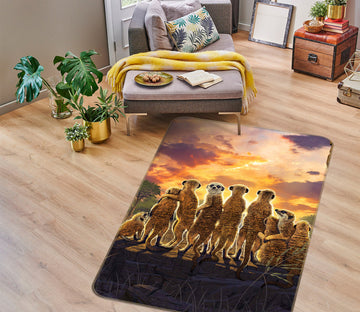 3D Meerkats 84239 Vincent Hie Rug Non Slip Rug Mat