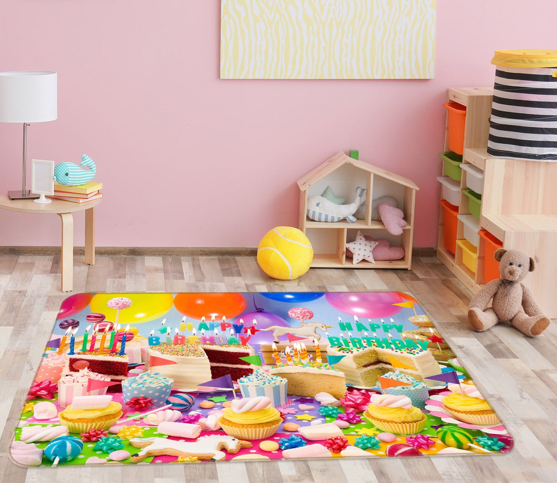 3D Children Playground 3036 Assaf Frank Rug Non Slip Rug Mat Mat AJ Creativity Home 