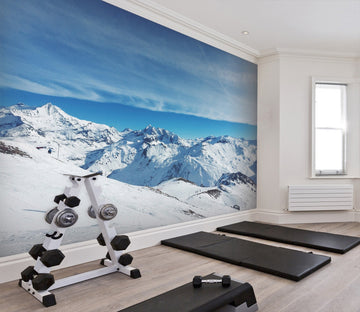 3D Snow Mountain 022 Wall Murals Wallpaper AJ Wallpaper 2 