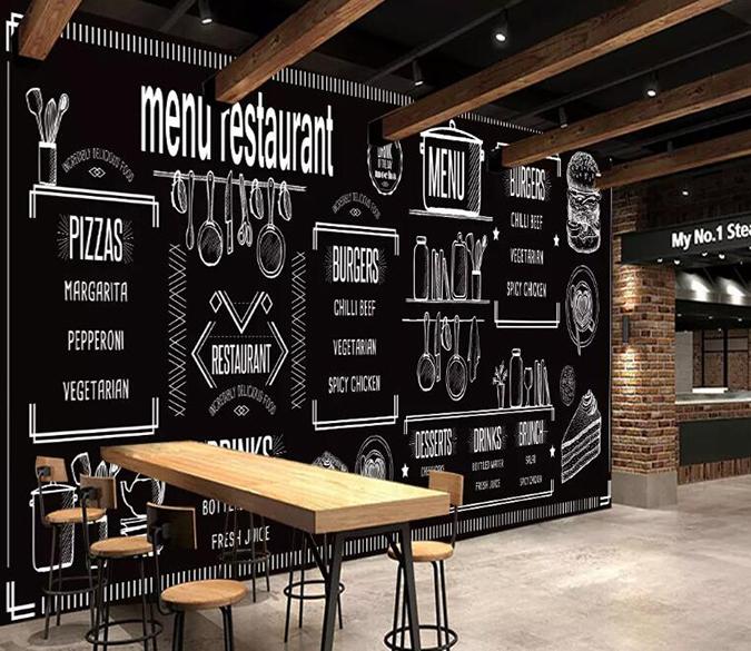 3D Black Letters 1236 Wall Murals Wallpaper AJ Wallpaper 2 