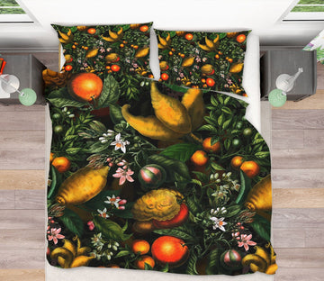 3D Fruit Oranges 124 Uta Naumann Bedding Bed Pillowcases Quilt Quiet Covers AJ Creativity Home 
