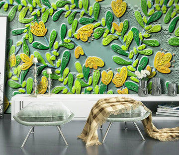 3D Yellow Flower 3035 Wall Murals