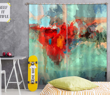 3D Red Smoke 247 Michael Tienhaara Curtain Curtains Drapes Curtains AJ Creativity Home 