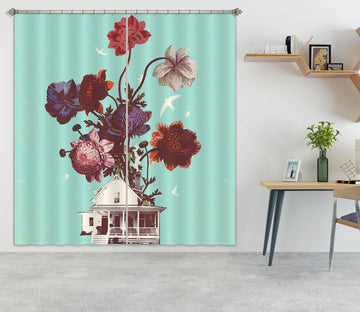 3D Flower Room 044 Showdeer Curtain Curtains Drapes Curtains AJ Creativity Home 