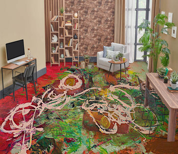 3D Color Paint Pattern 9918 Allan P. Friedlander Floor Mural