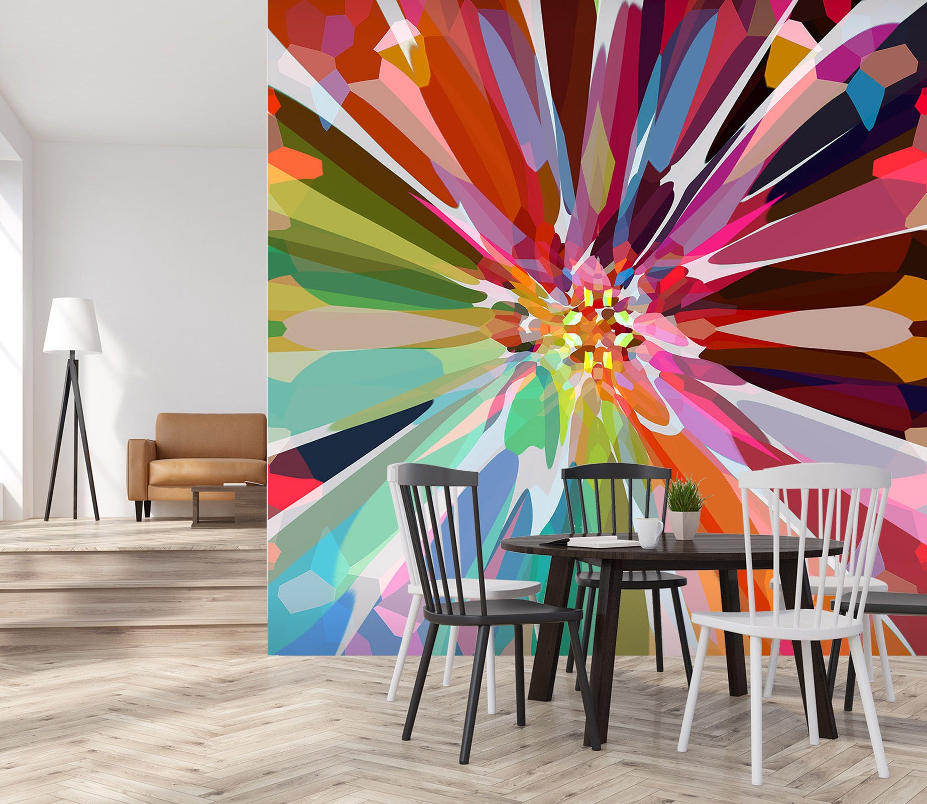 3D Color Flowers 19114 Shandra Smith Wall Mural Wall Murals