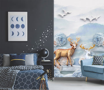 3D Fawn River 1804 Wall Murals Wallpaper AJ Wallpaper 2 