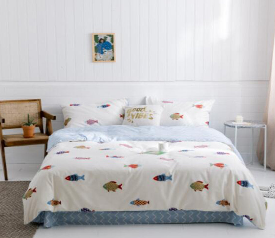 3D Fish 40088 Bed Pillowcases Quilt
