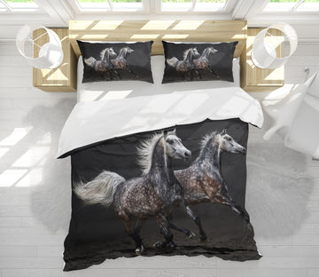3D Horses 60099 Bed Pillowcases Quilt