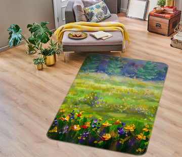 3D Bush Flower 33089 Non Slip Rug Mat