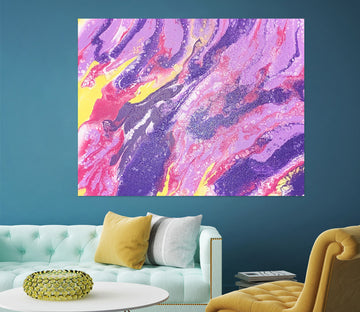 3D Pink Purple 4561 Valerie Latrice Wall Sticker