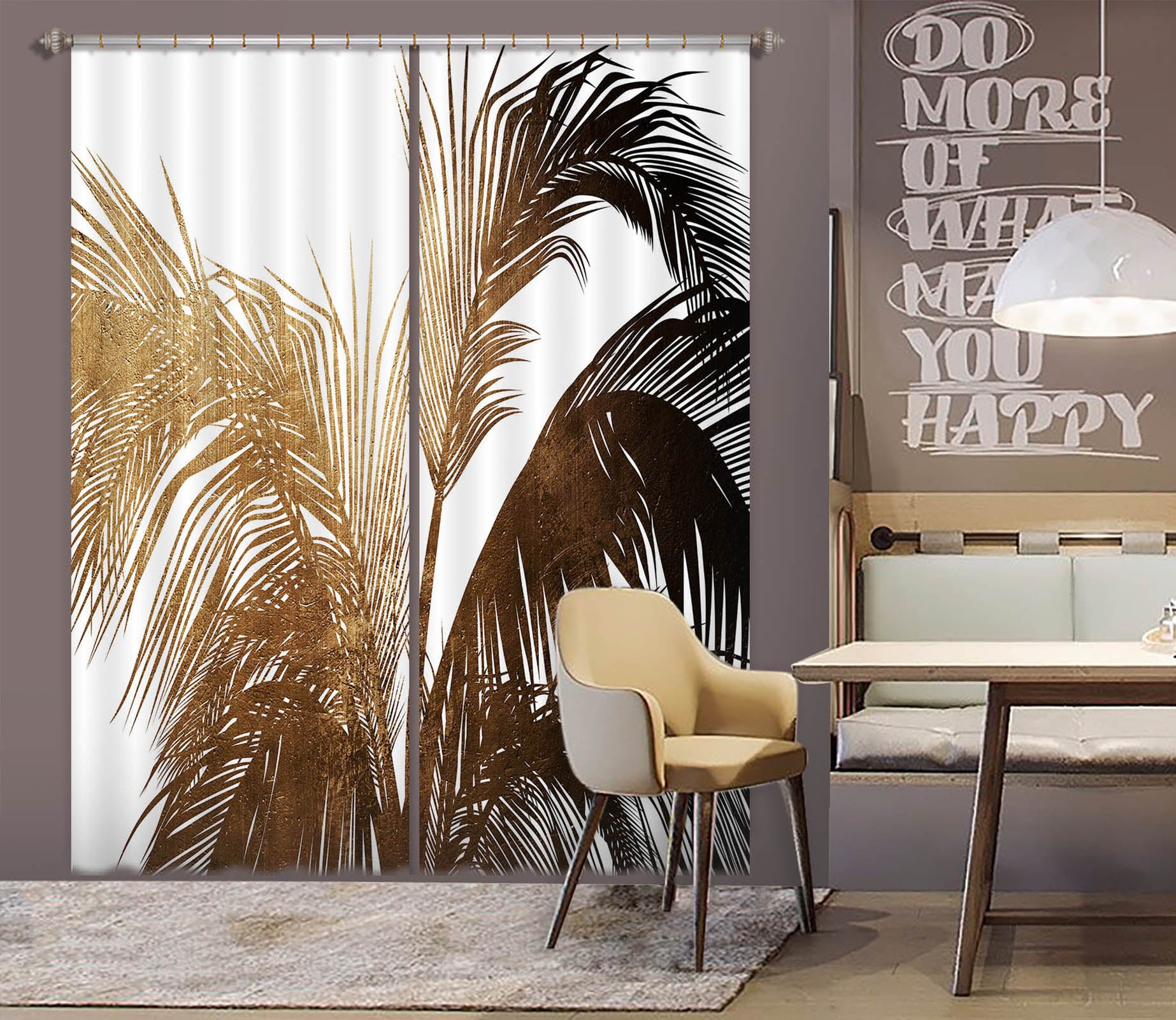 3D Golden Tree 1116 Boris Draschoff Curtain Curtains Drapes