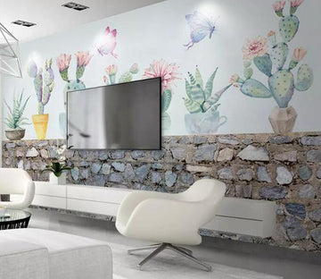 3D Cactus 1453 Wall Murals Wallpaper AJ Wallpaper 2 