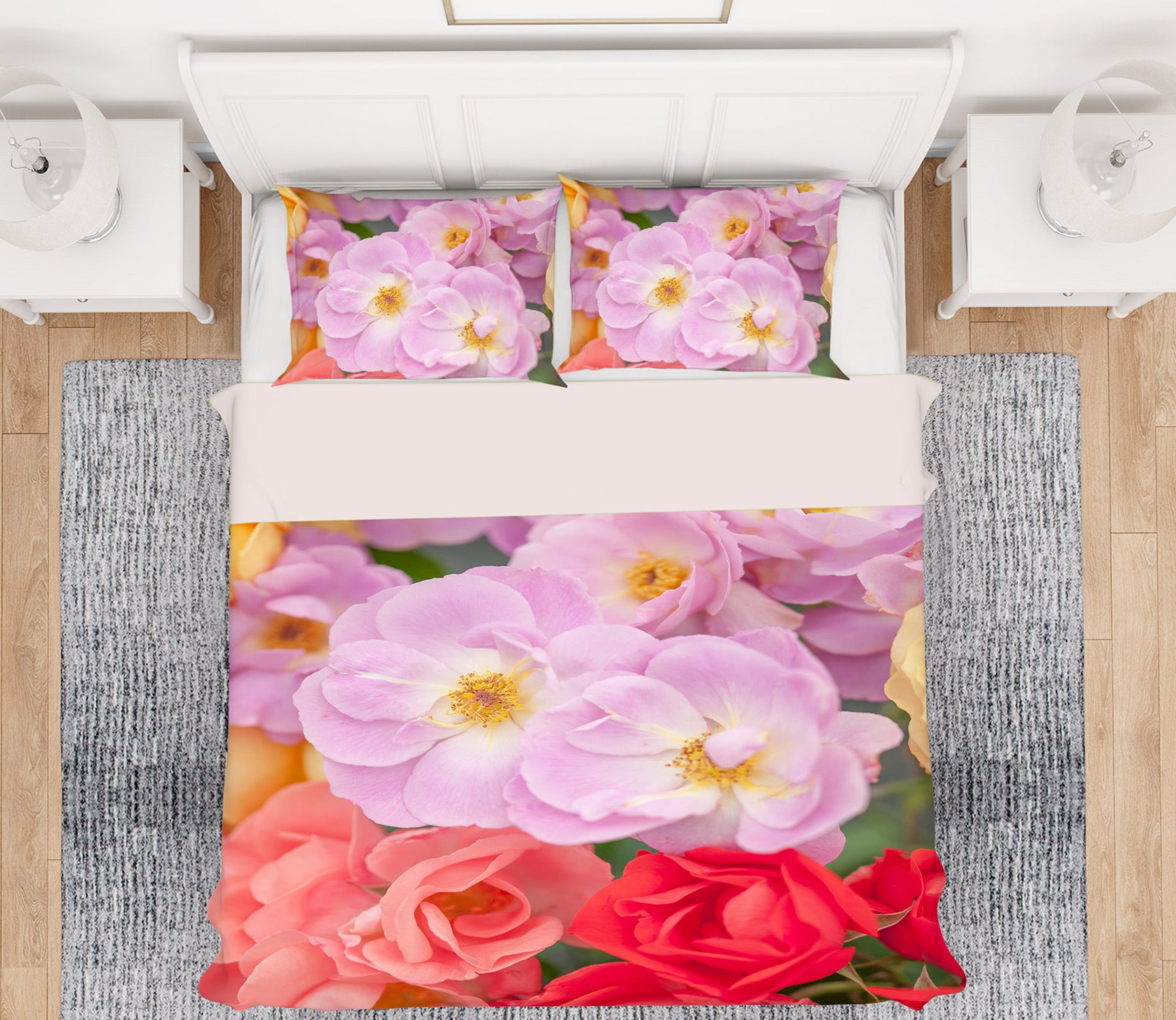 3D Pink Flower 6915 Assaf Frank Bedding Bed Pillowcases Quilt Cover Duvet Cover