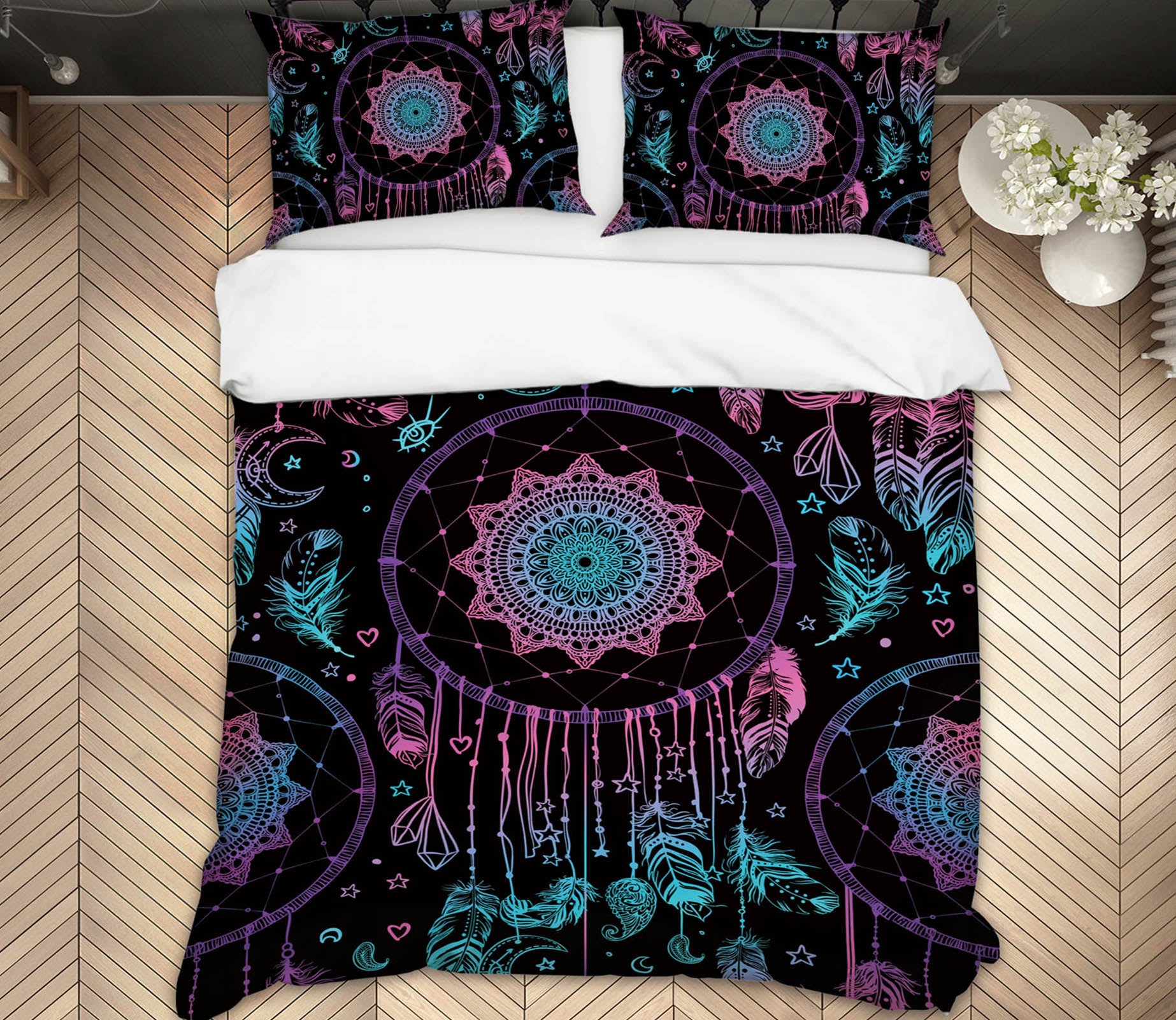 3D Dream Catcher Pattern 15039 Bed Pillowcases Quilt