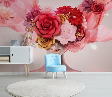 3D Pink Rose 668 Wall Murals Wallpaper AJ Wallpaper 2 